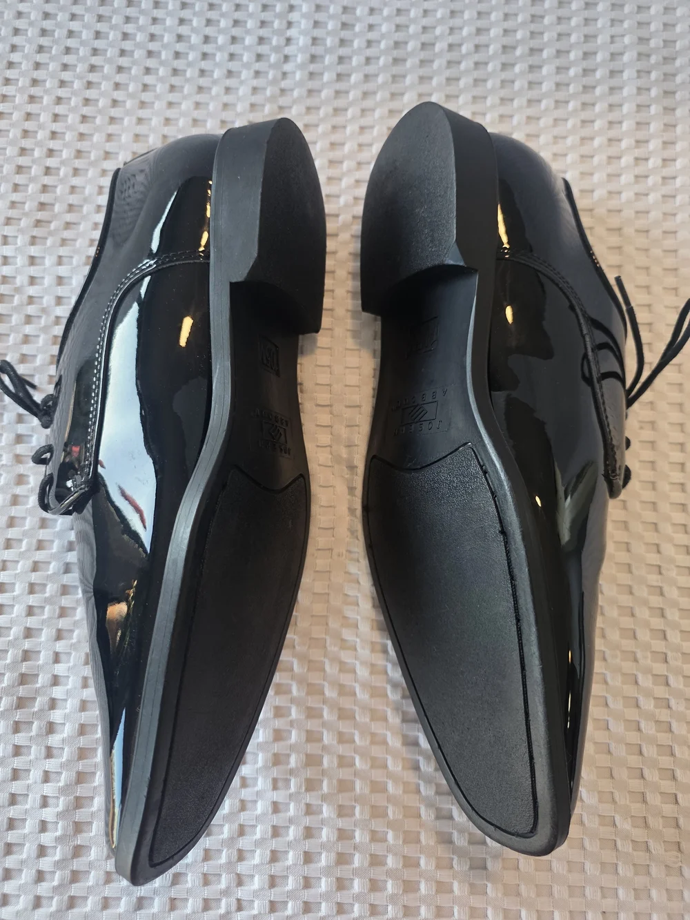 Joseph Abboud Black Patent Leather Tuxedo Dress Shoes Men's 10.5M Formal